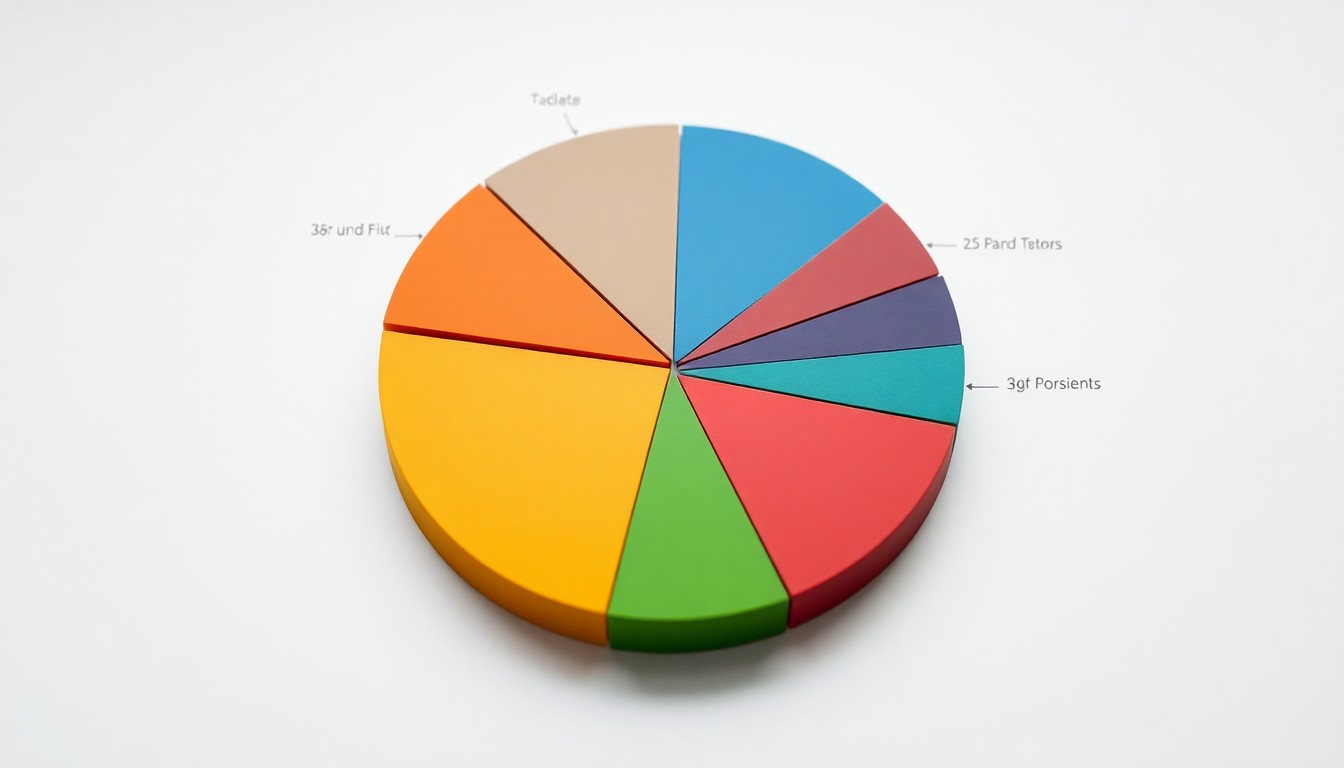 자산 배분 포트폴리오 파이 차트