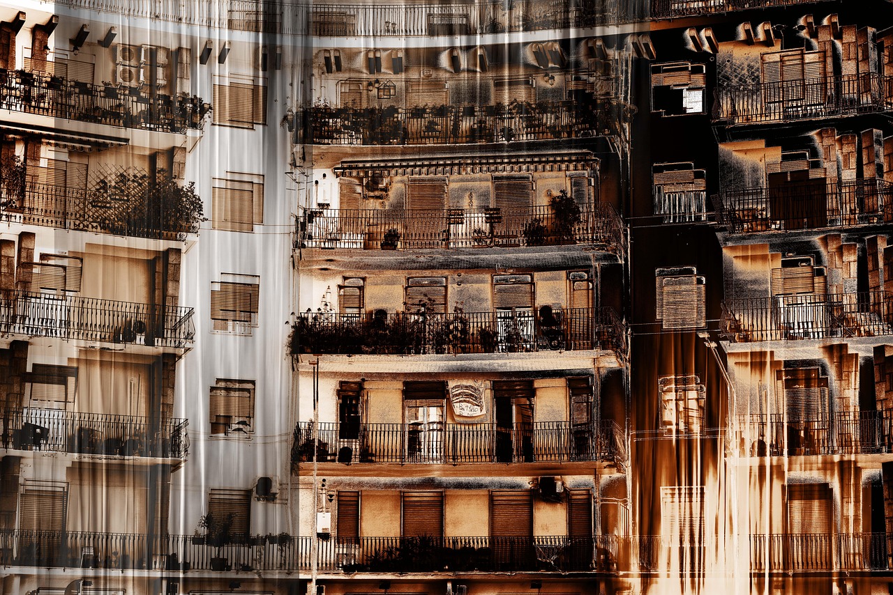 새 아파트 단지 전경 현대적 건물