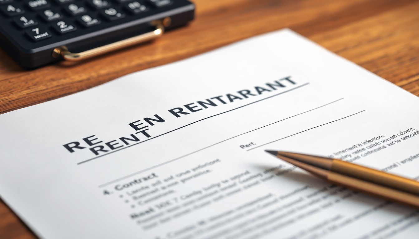 월세 계약서와 통장 입금 내역