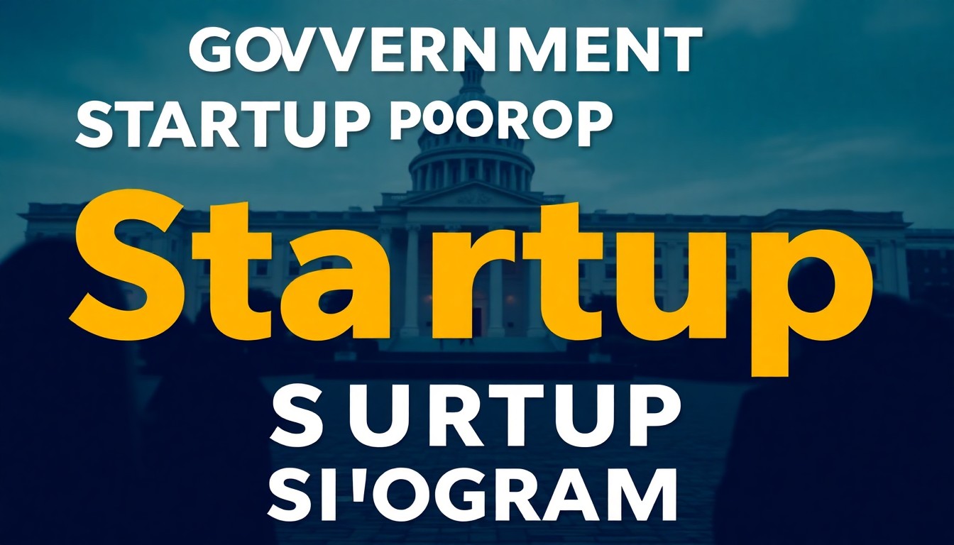 정부 창업 지원 프로그램 안내 포스터