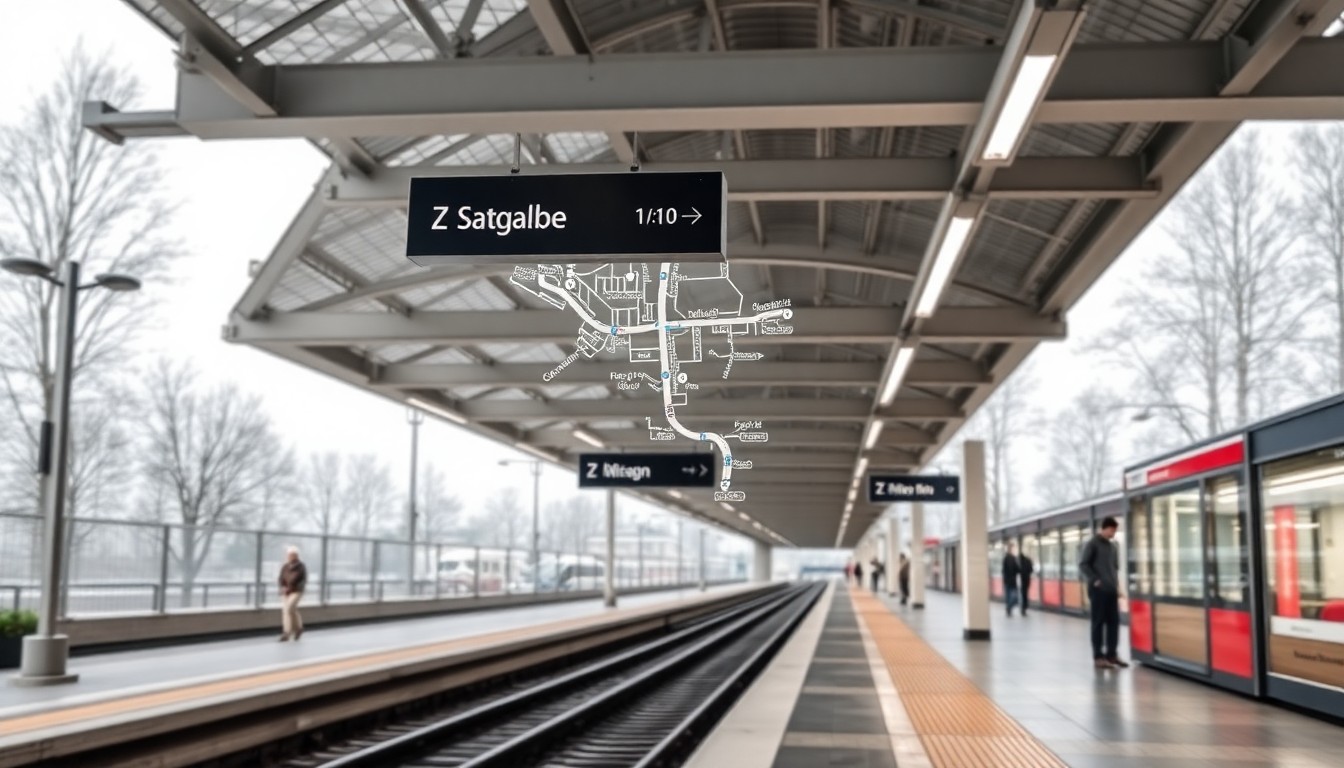 역세권 지도와 도보 거리 표시