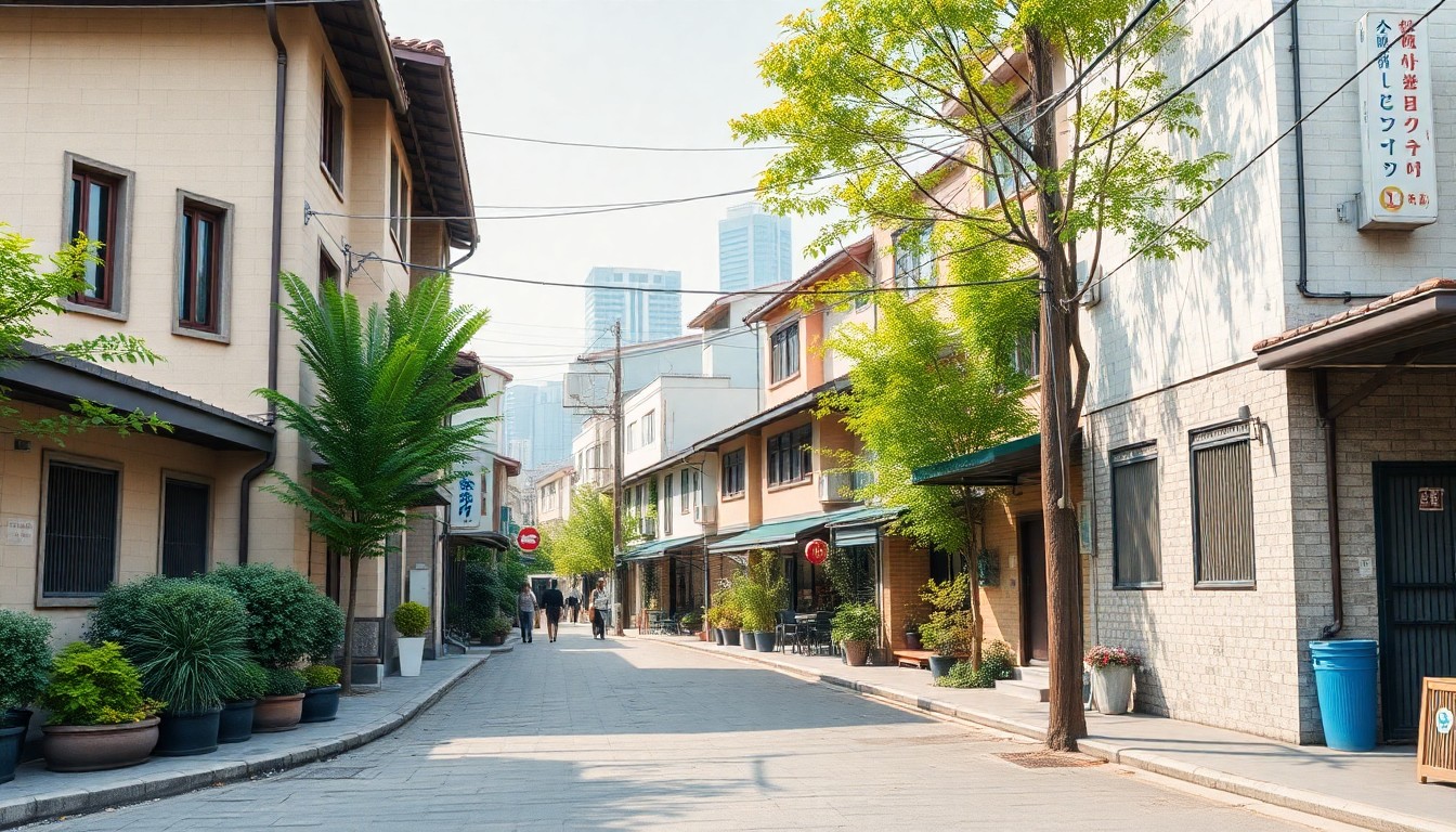 서울 강북 재개발 구역 전경과 오래된 빌라