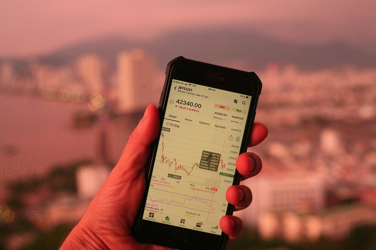 스마트폰 주식 앱 거래 화면