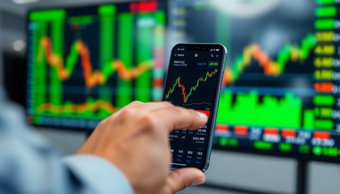 모의투자 앱으로 연습하는 화면