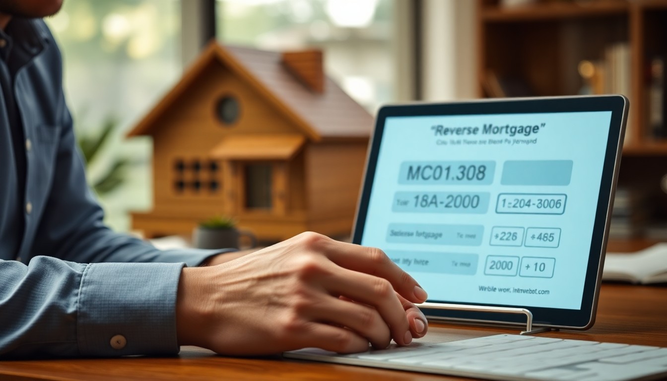 주택연금 월 수령액을 계산하는 장면