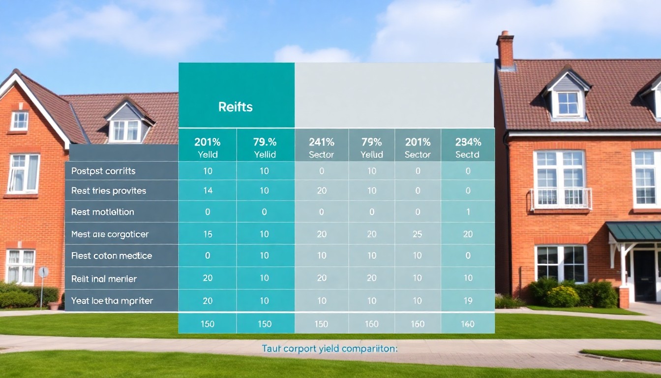 리츠 섹터별 수익률 비교 차트