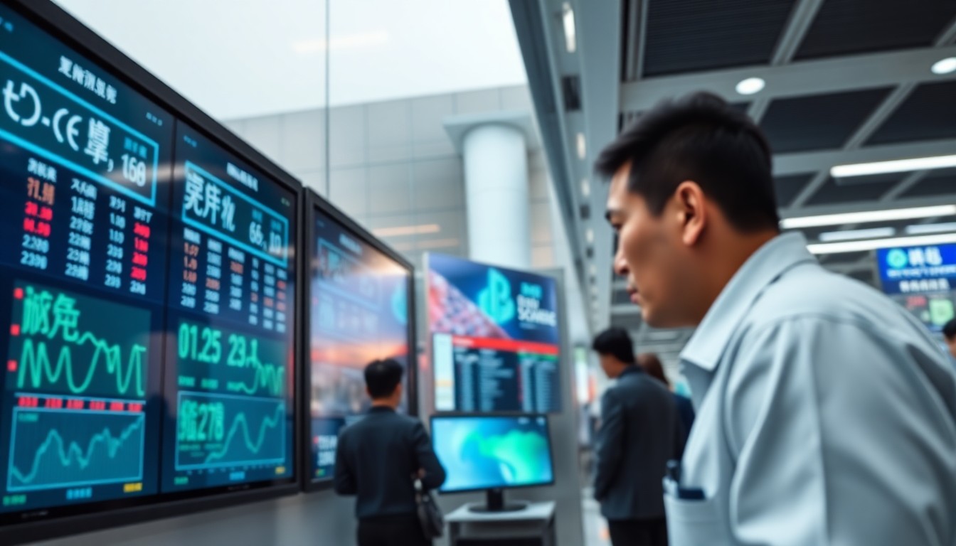 주식 시장 전광판