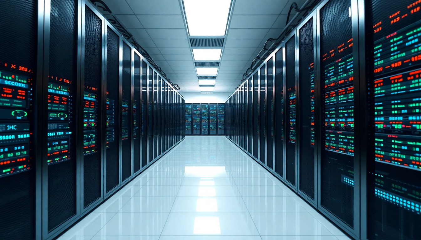 AI 데이터센터에 설치된 GPU 서버랙