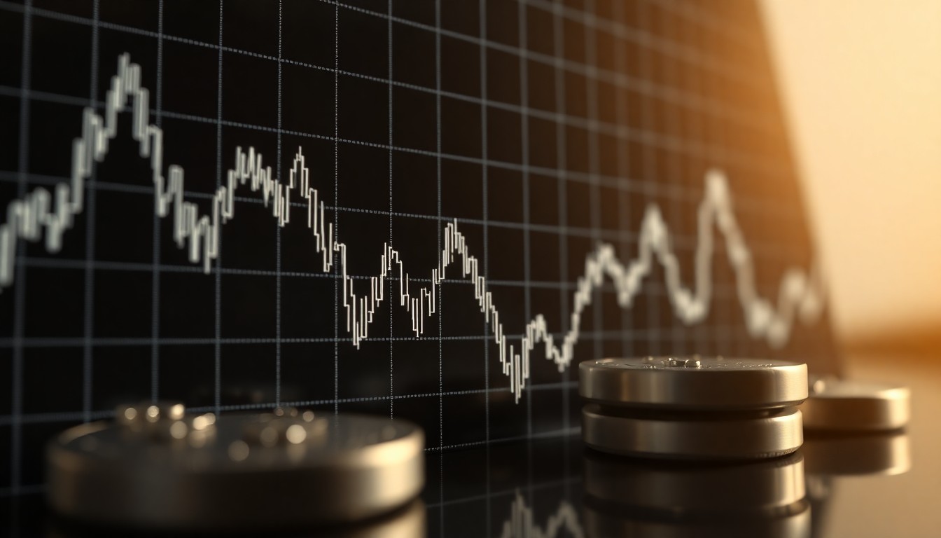 시세 변동을 보여주는 은 가격 차트