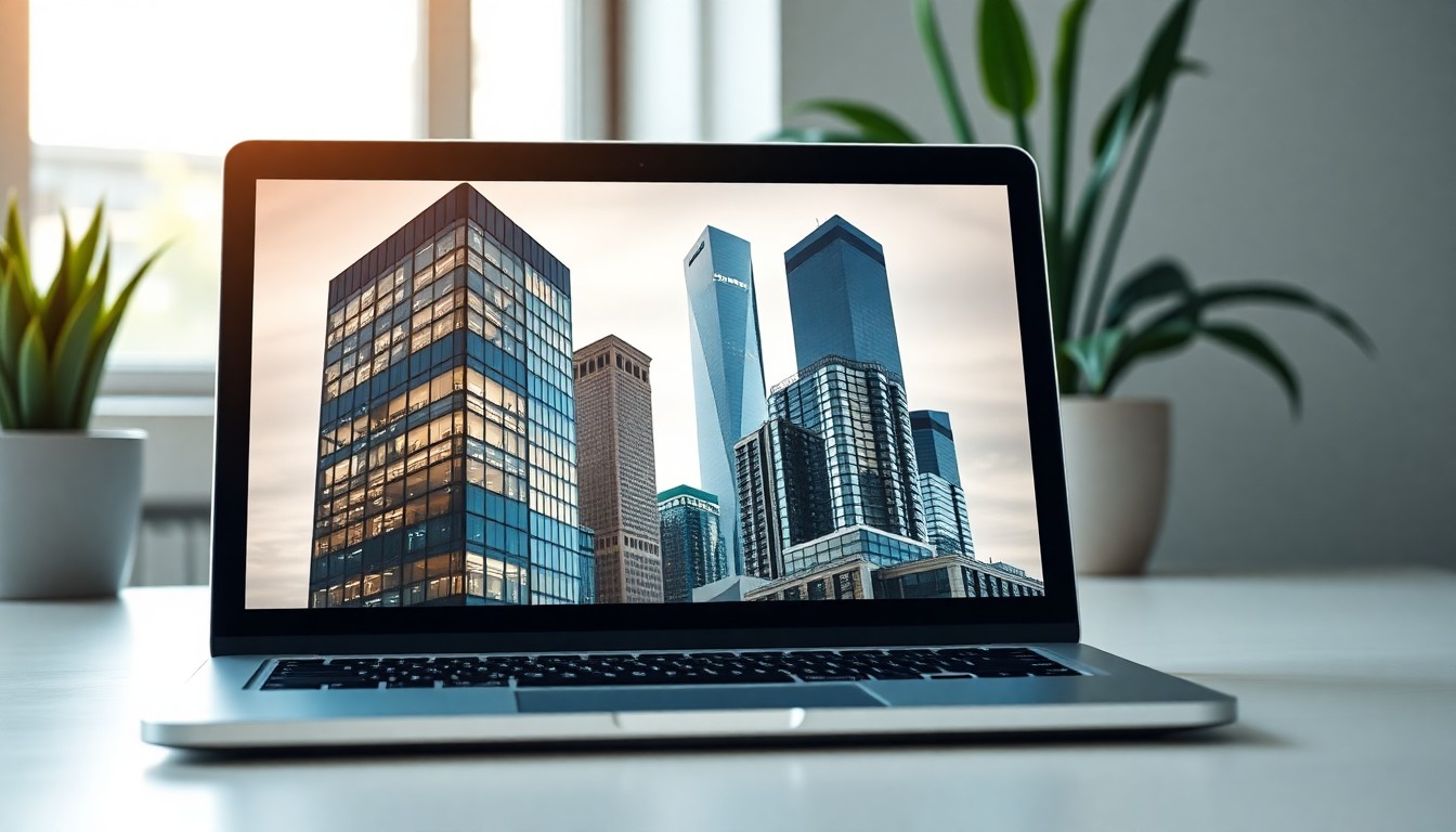 노트북으로 포트폴리오를 구성하는 투자자